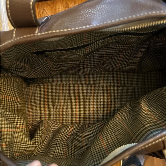 Barrington Brown Vegan Leather Men's Captains Duffle Bag EUC!! - Picture 13 of 16